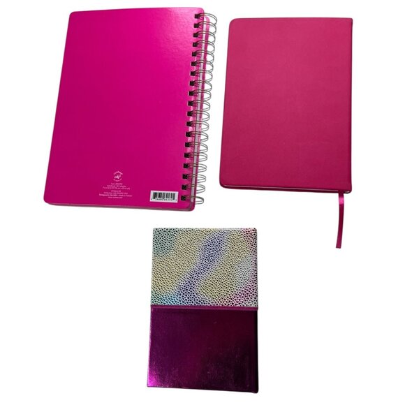 Barbiecore Pink Notebooks Journals Lot of Three (3) Various Sizes - Picture 2 of 14